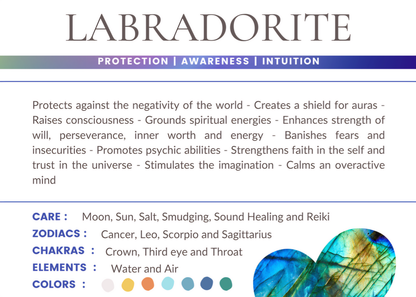 Labradorite Healed Heart