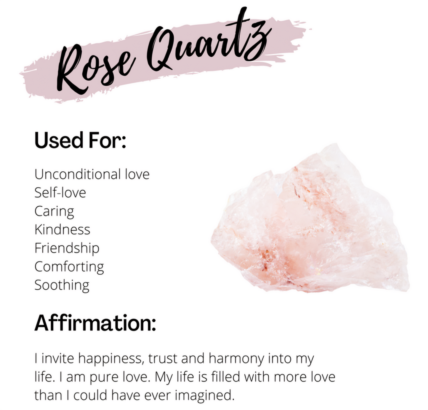 Large Rose Quartz Healed Heart