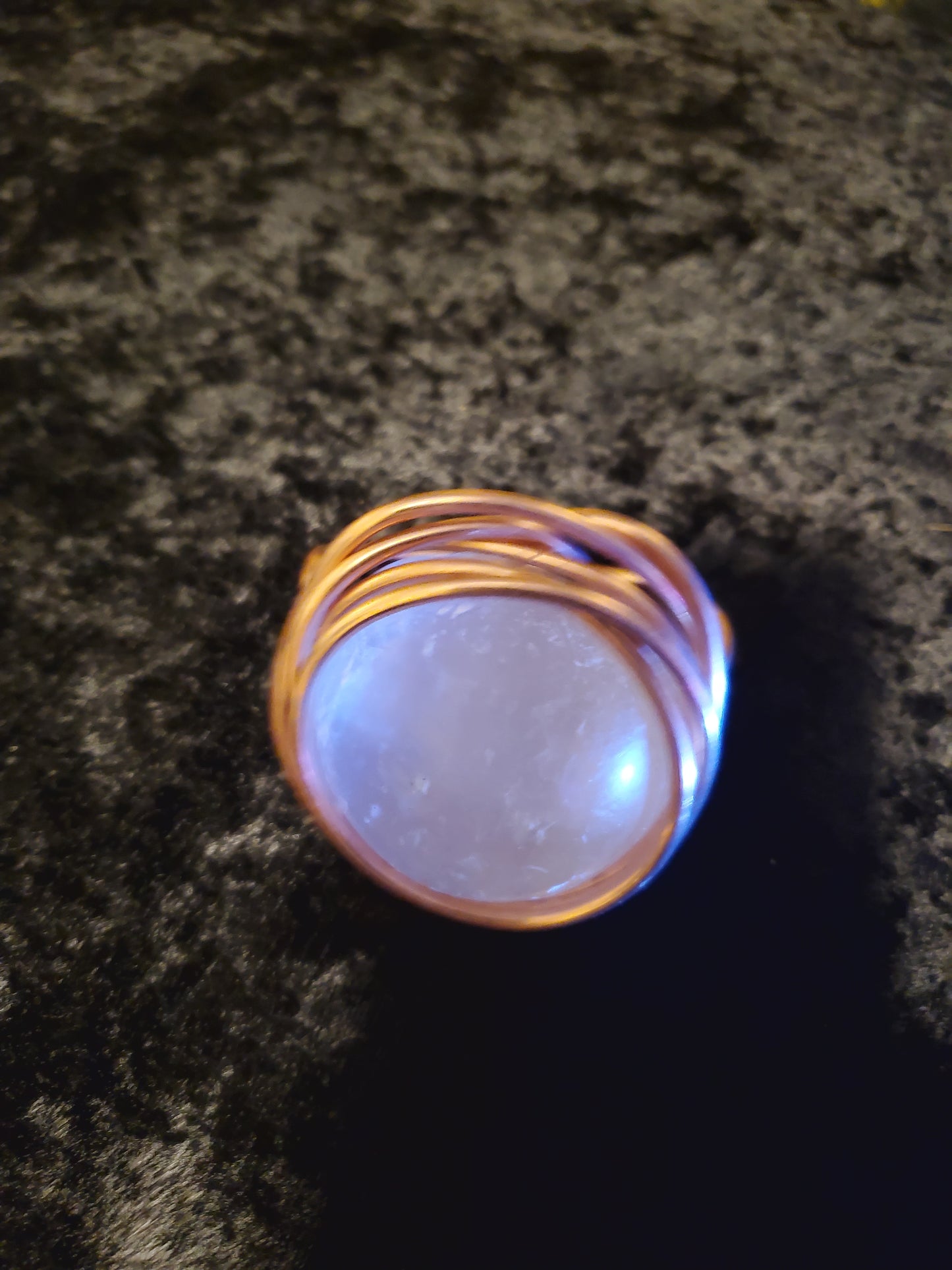 Full Moon Selenite Wrist Piece