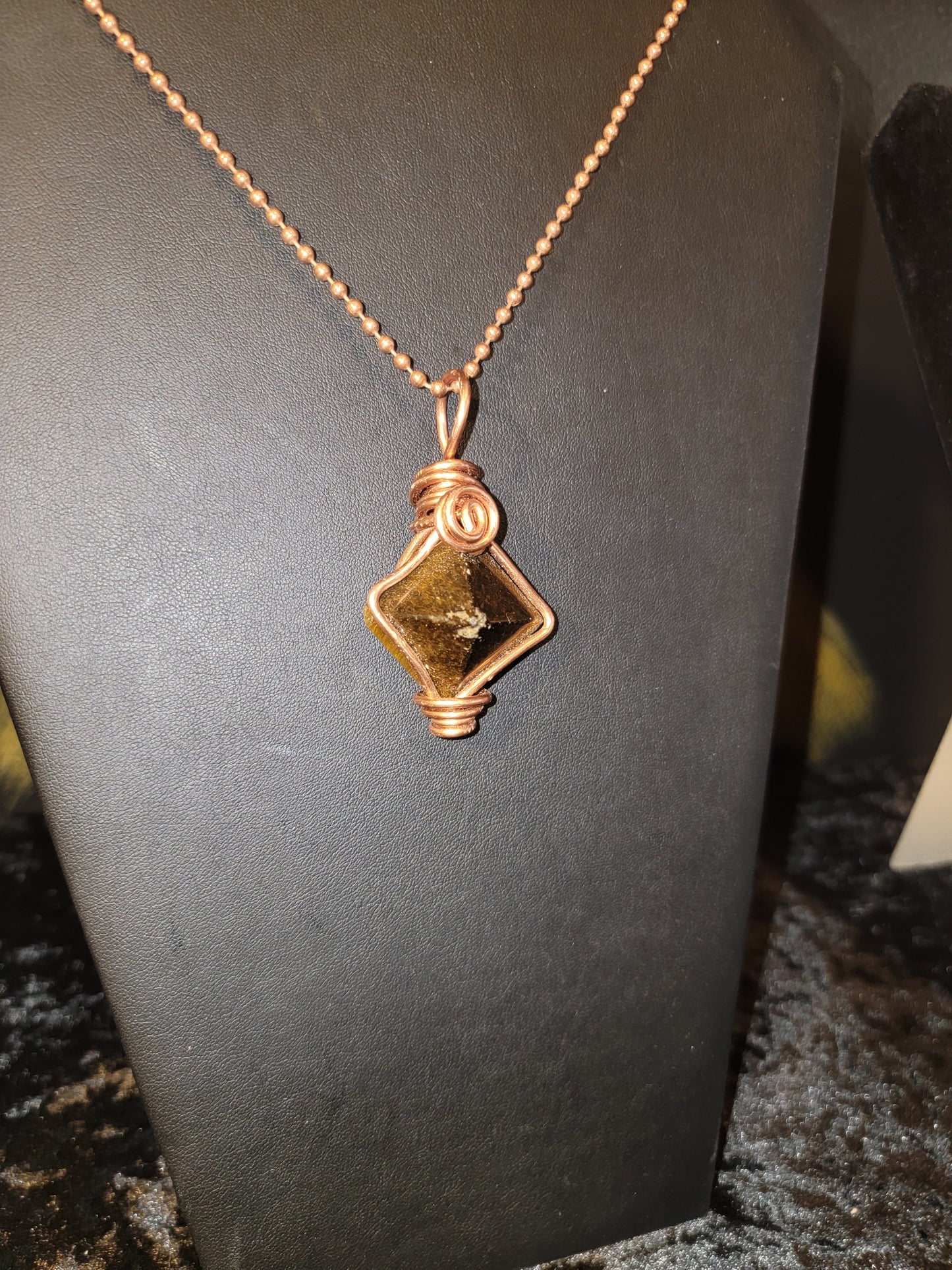 Tiger's Eye Pyramid Power Piece