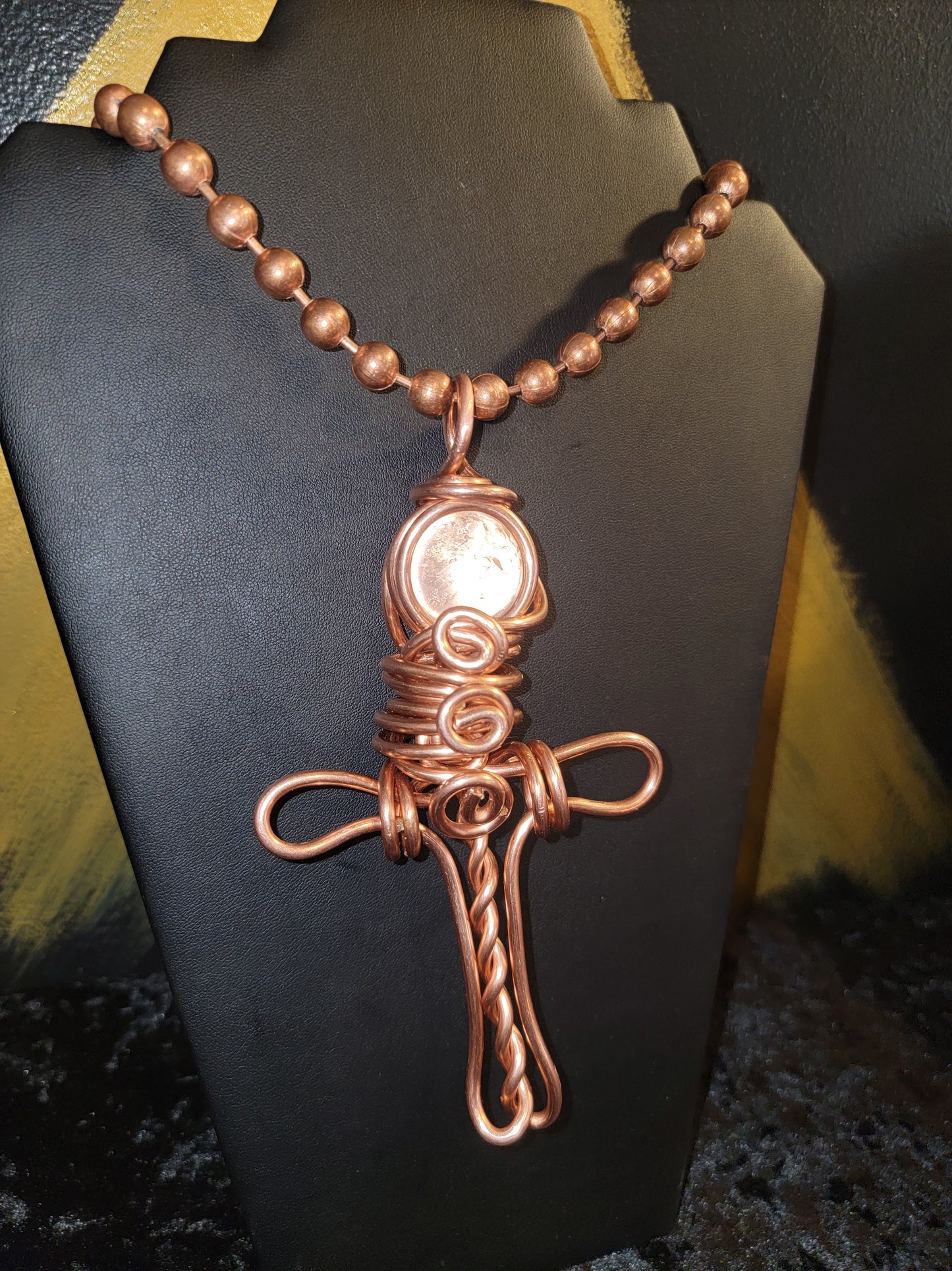 Clear Quartz Ankh (Rotating)