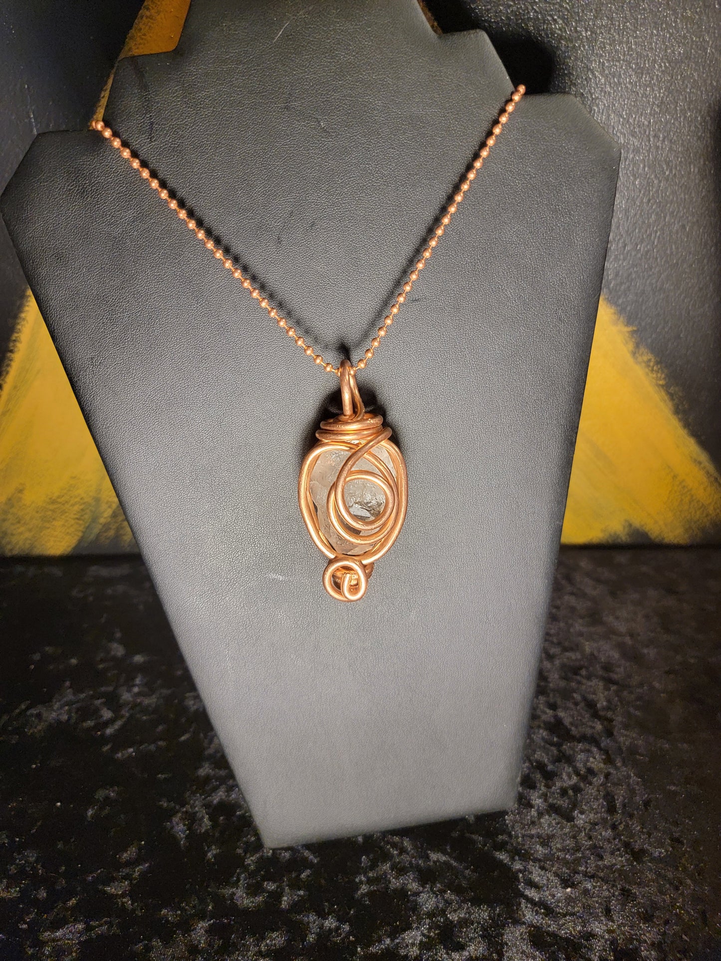 Raw Clear Quartz Crystal Necklace