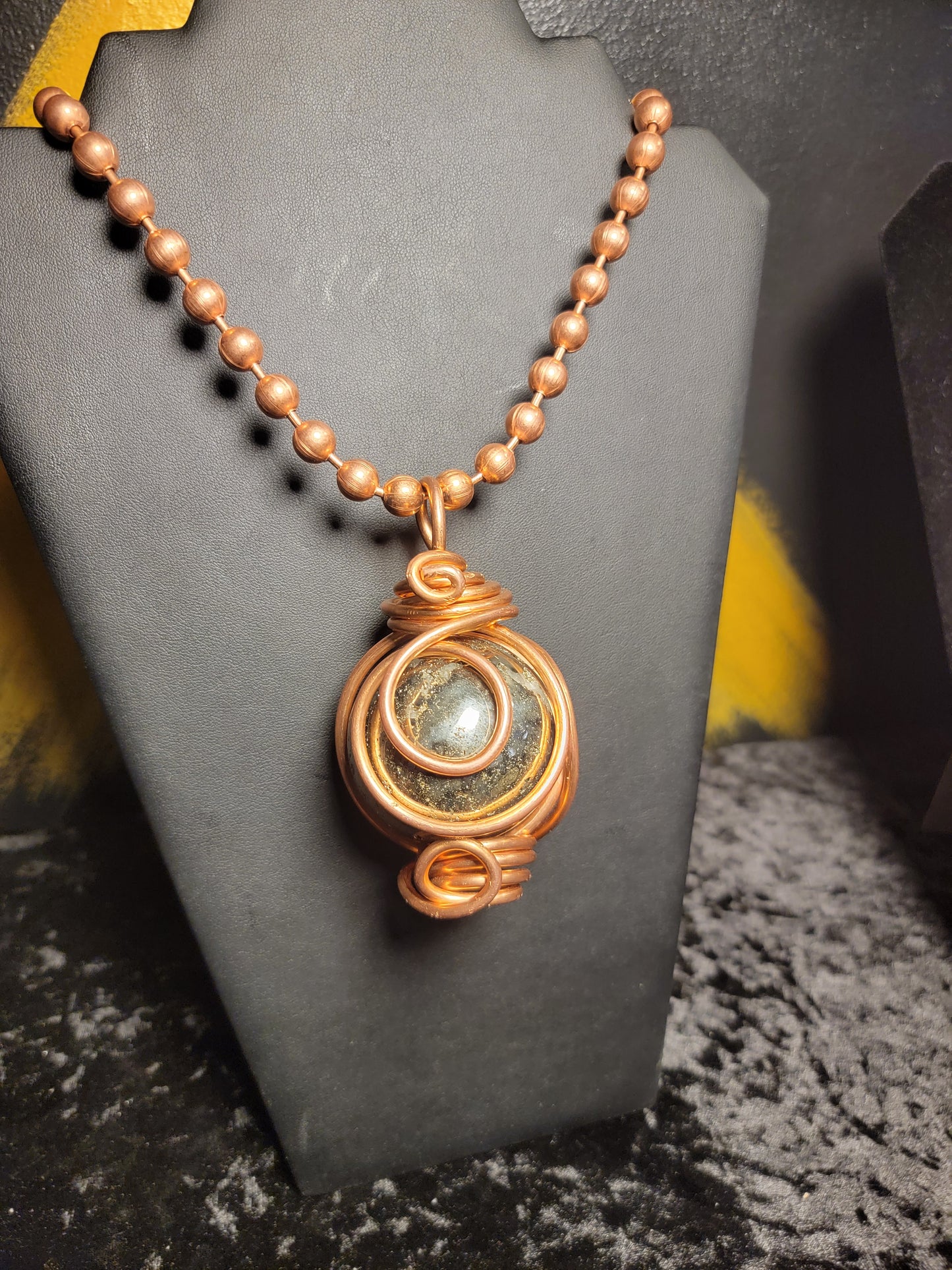 Pyrite Power Piece Rotating Lantern