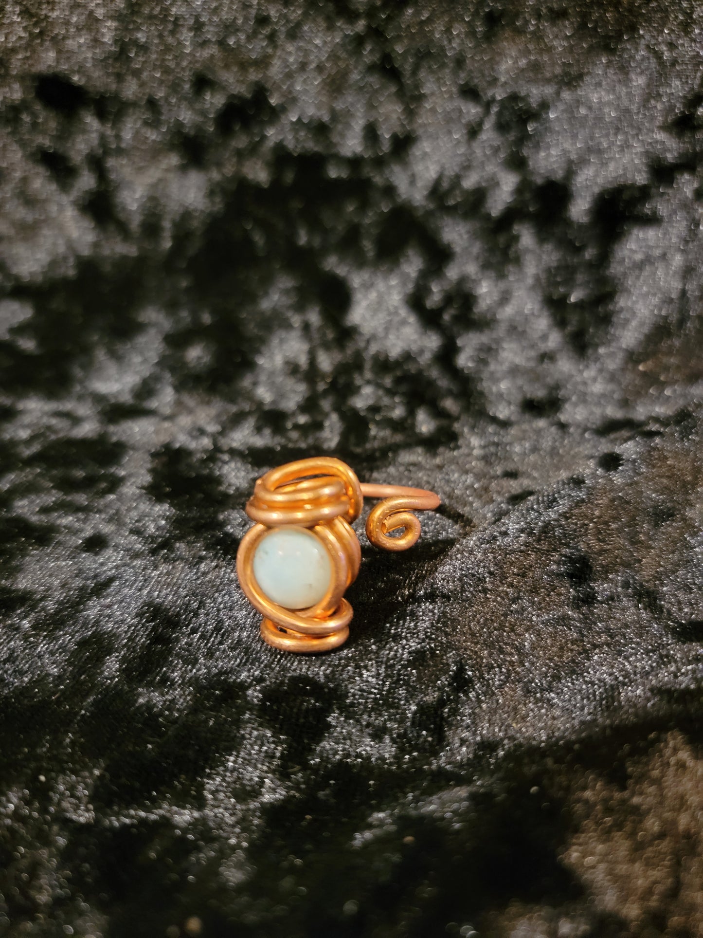 Amazonite Rotating Lantern Ring