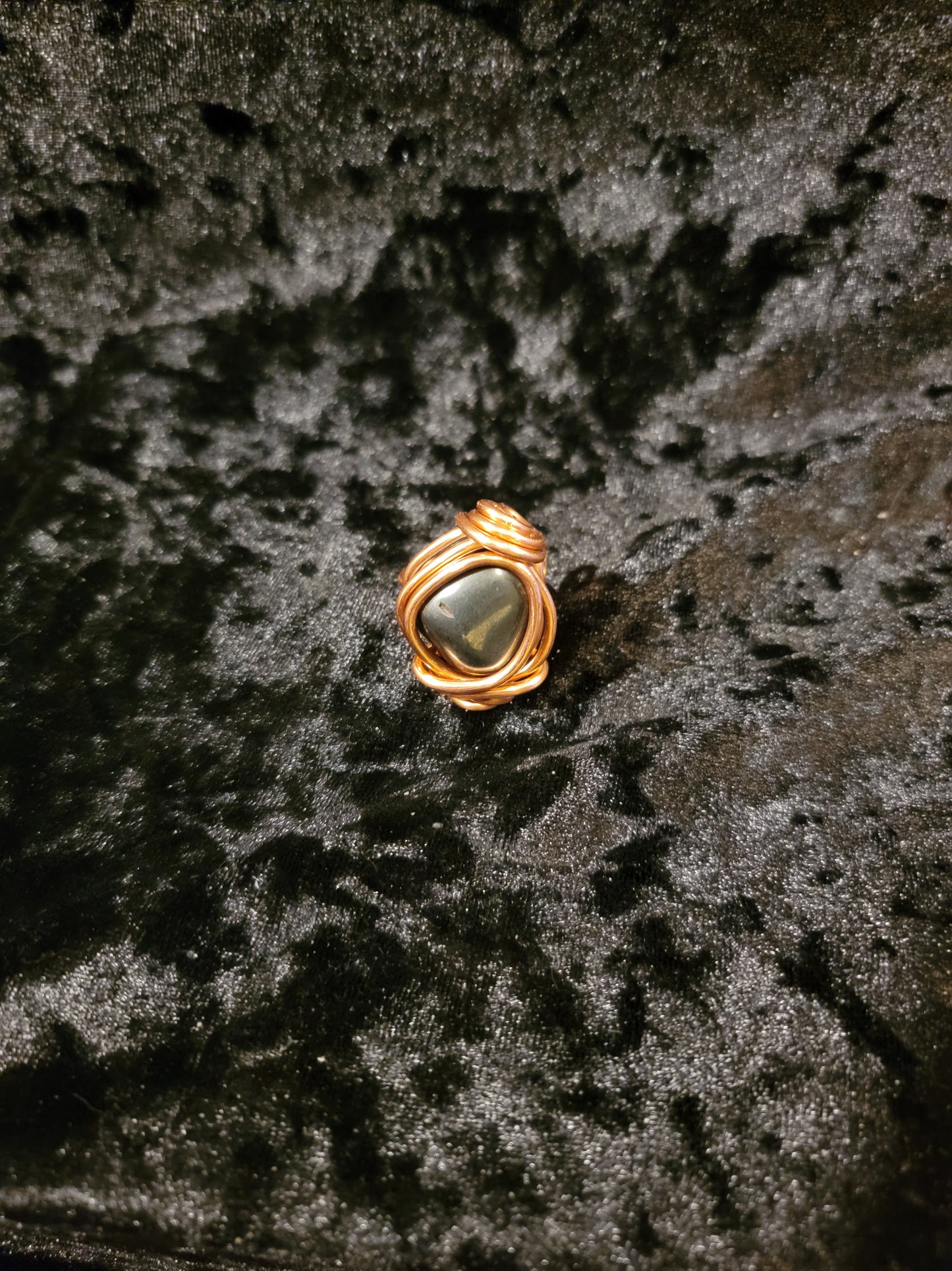 Hematite Lantern Ring