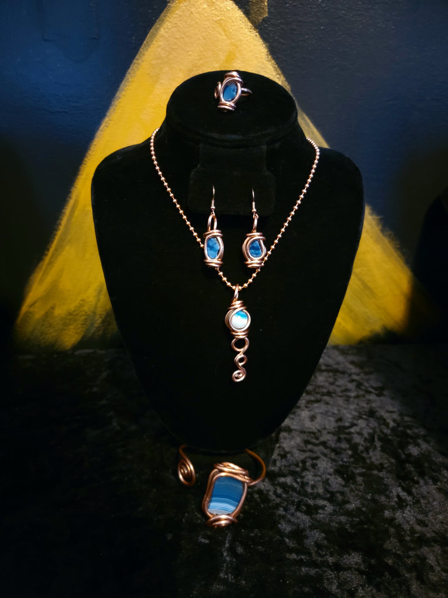 Blue Banded Agate Full Set