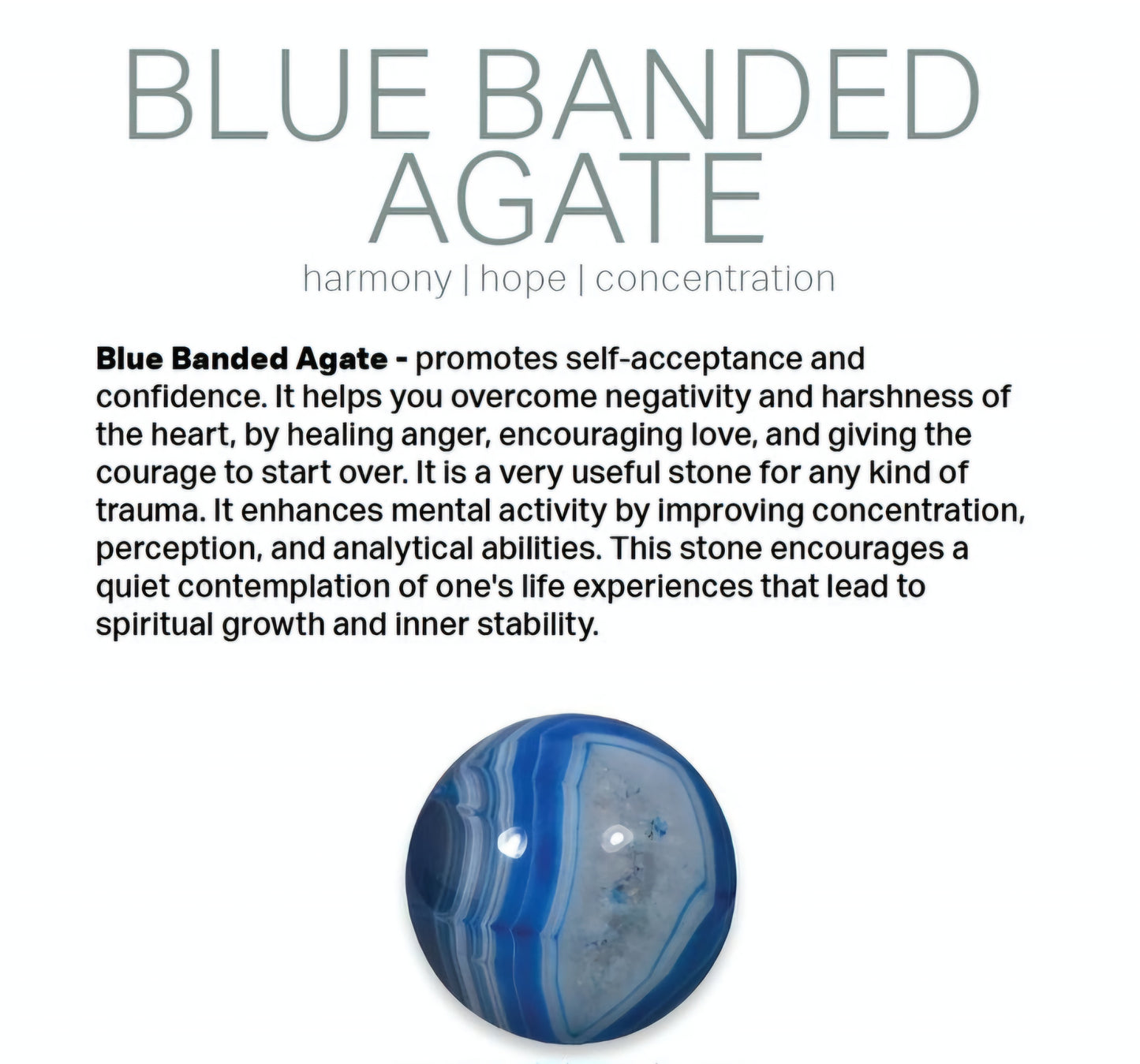 Large Blue Banded Agate Full Set