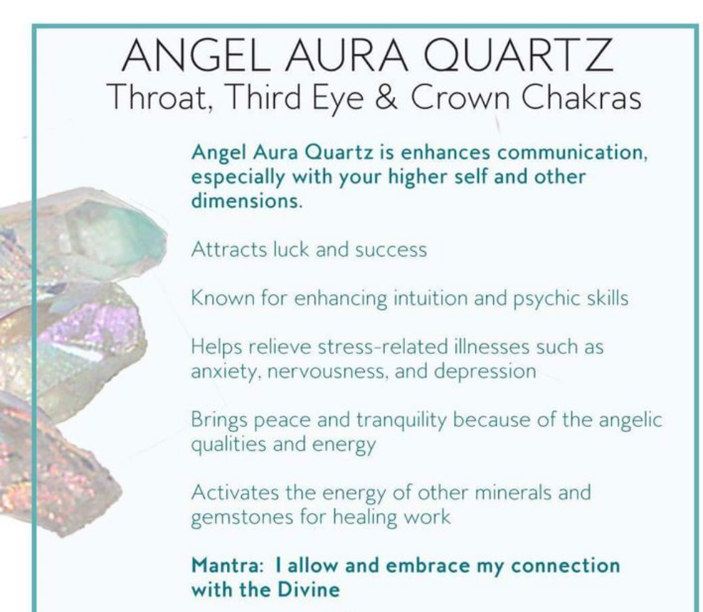 Aura Quartz Pyramid Power Piece