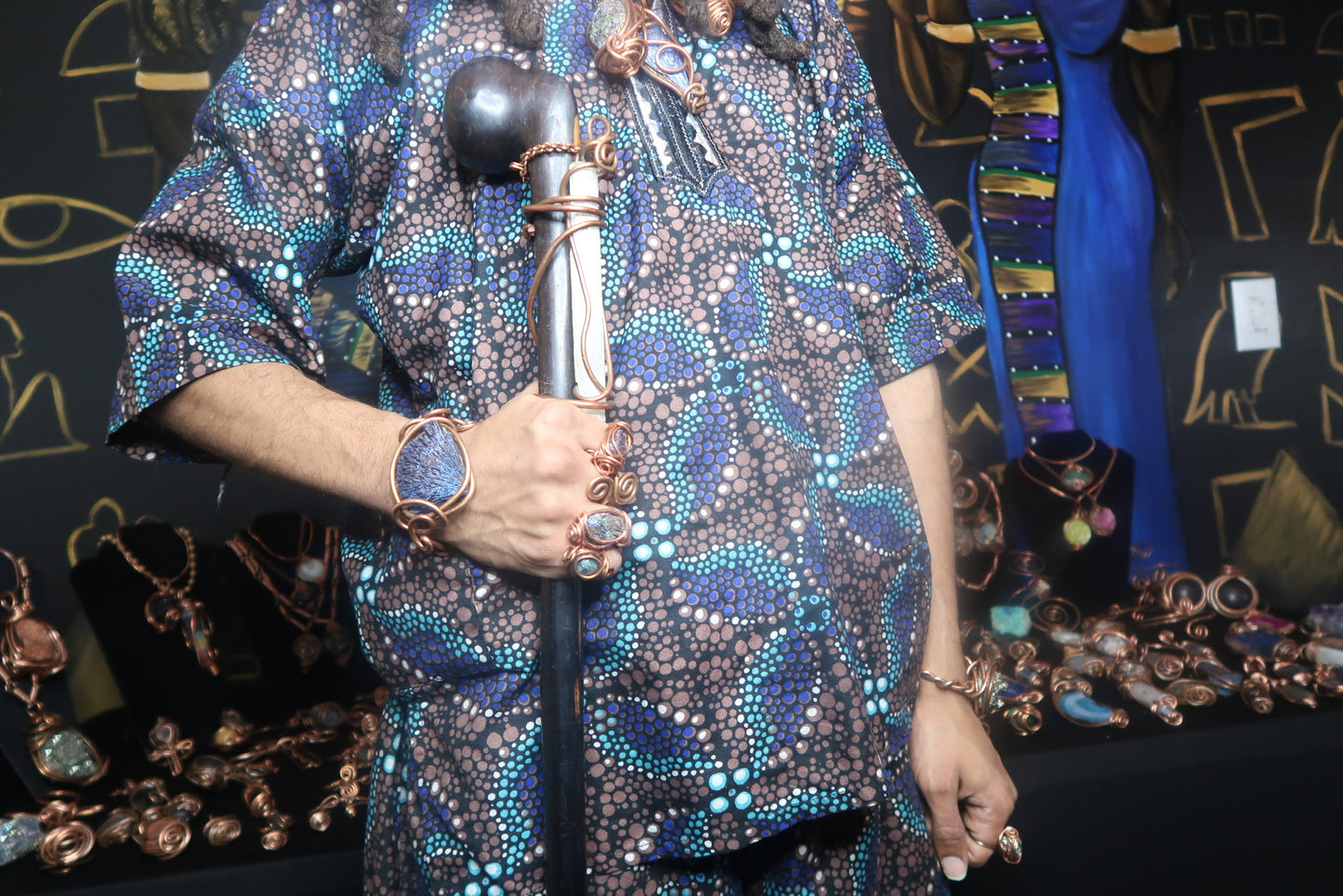 Mindful B Warrior Club With Selenite (Kenya)