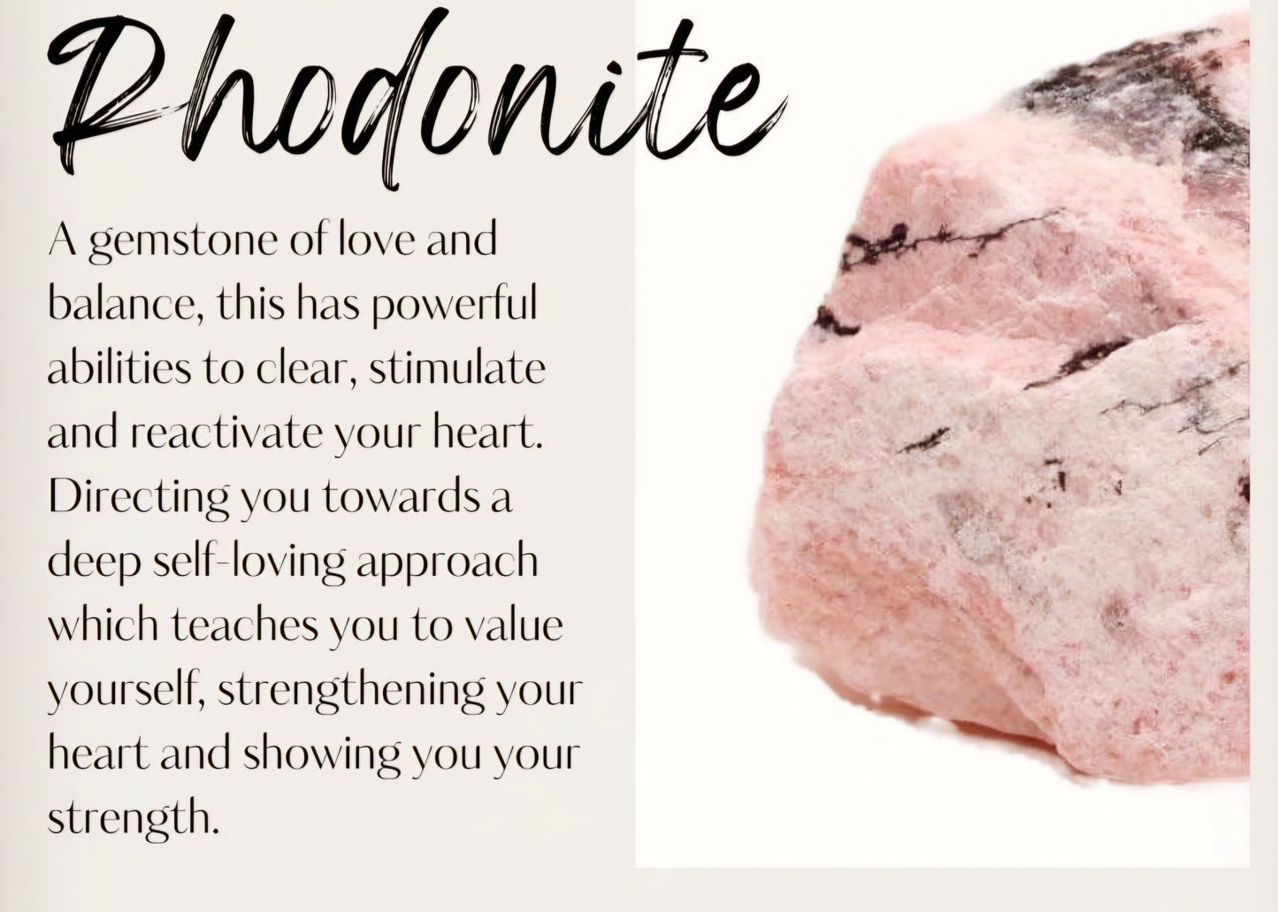 Rhodonite Rose
