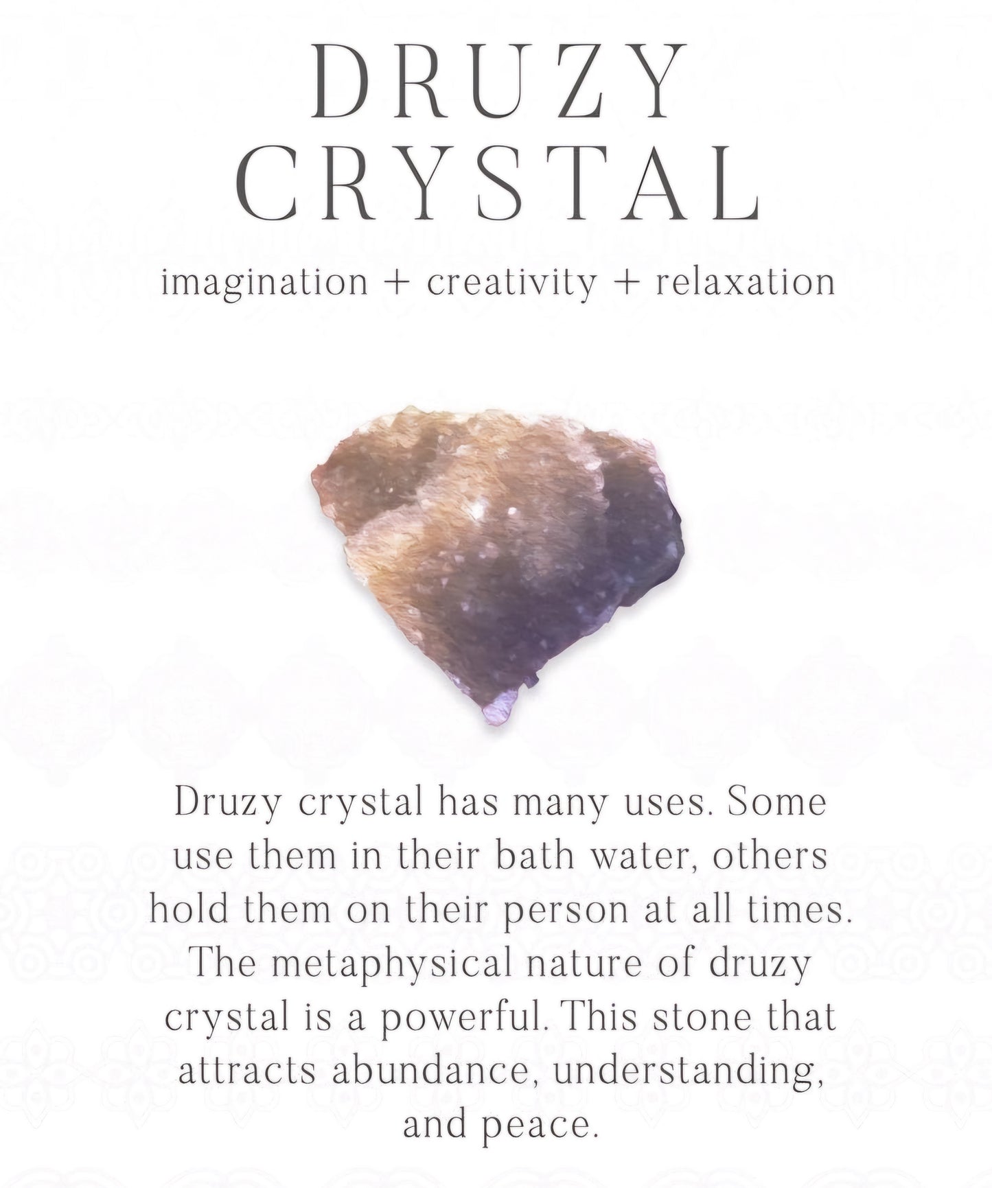 Druzy Agate Healed Heart