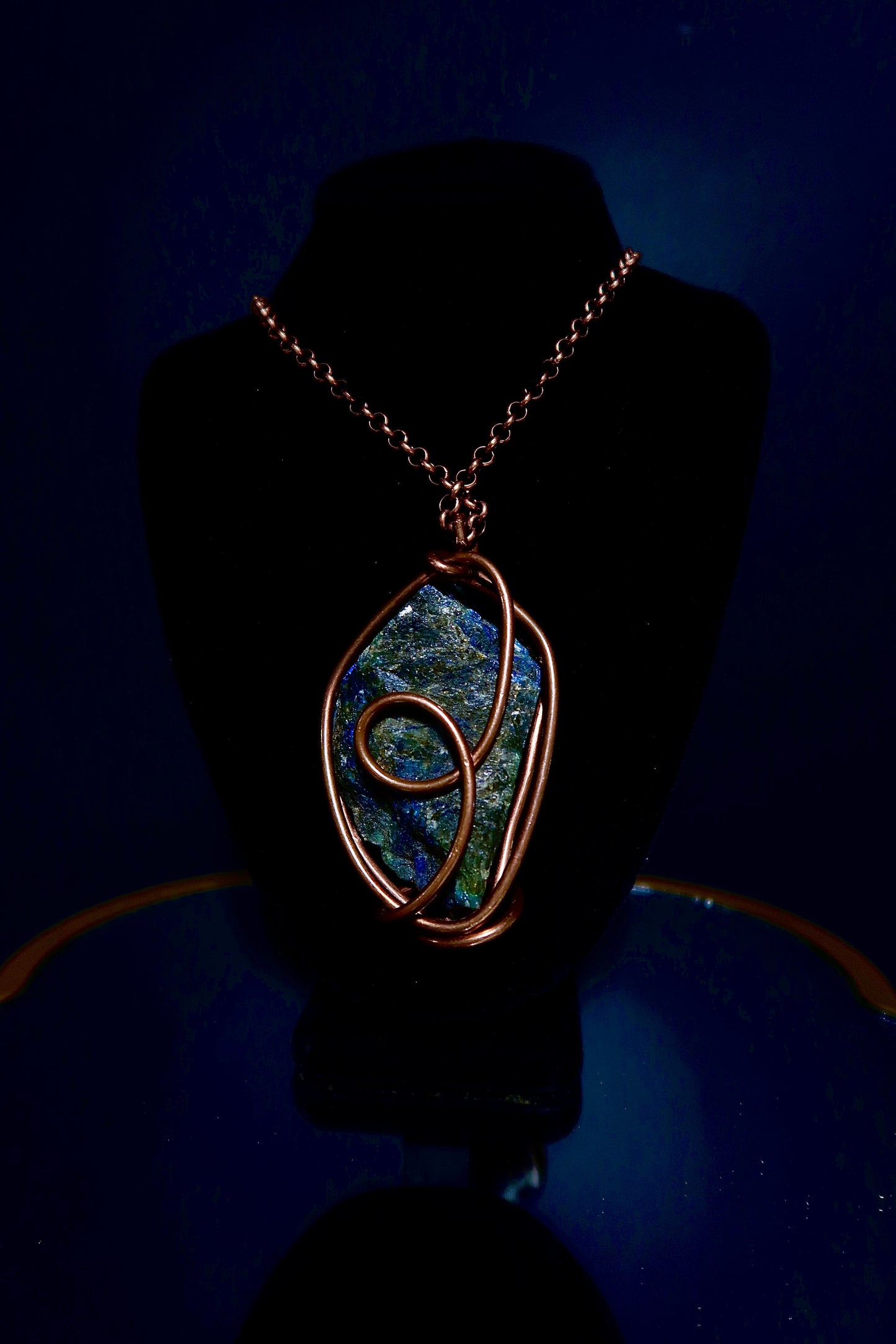 Raw Labradorite Medallion
