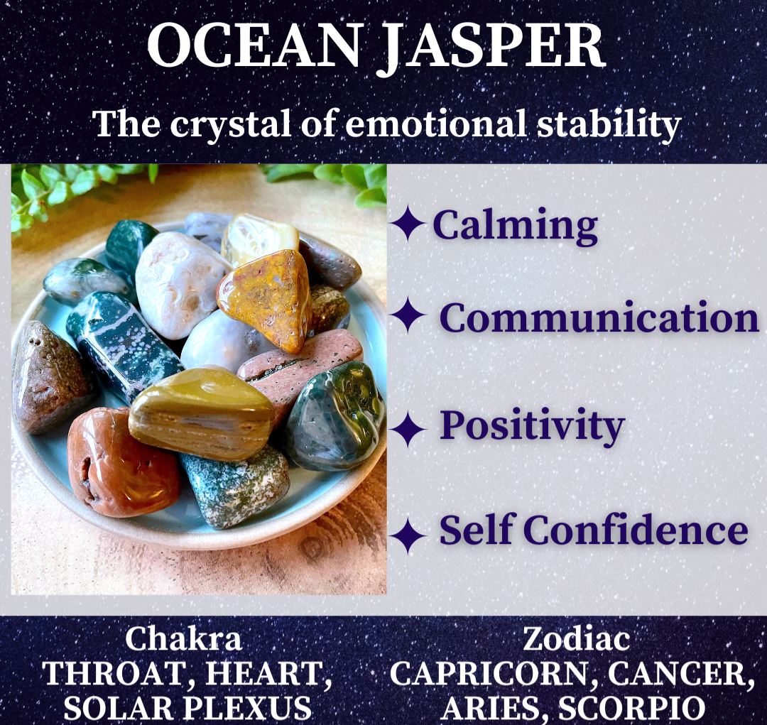 Ocean Jasper Healed Heart (Red)