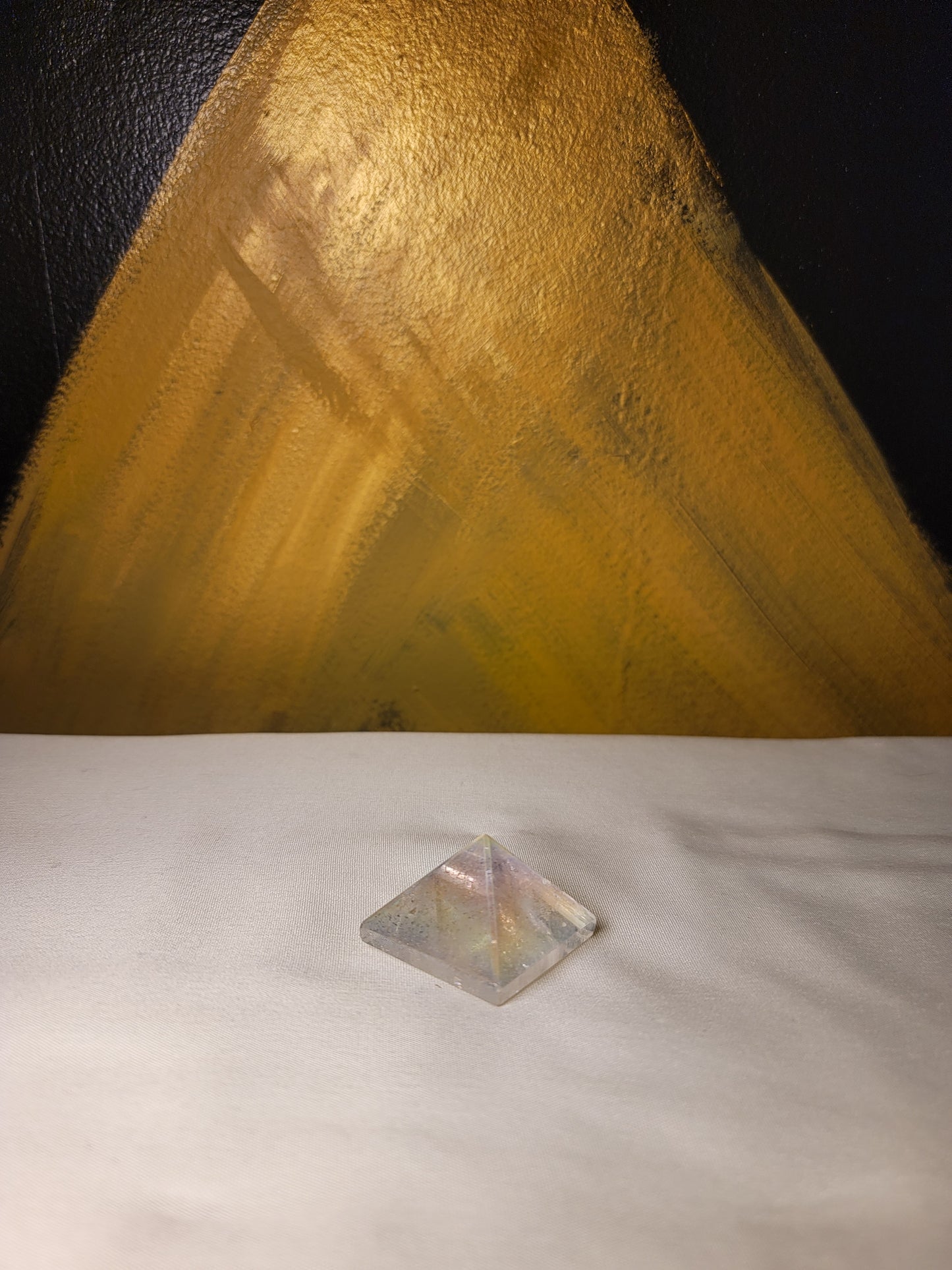 Aura Quartz Pyramid
