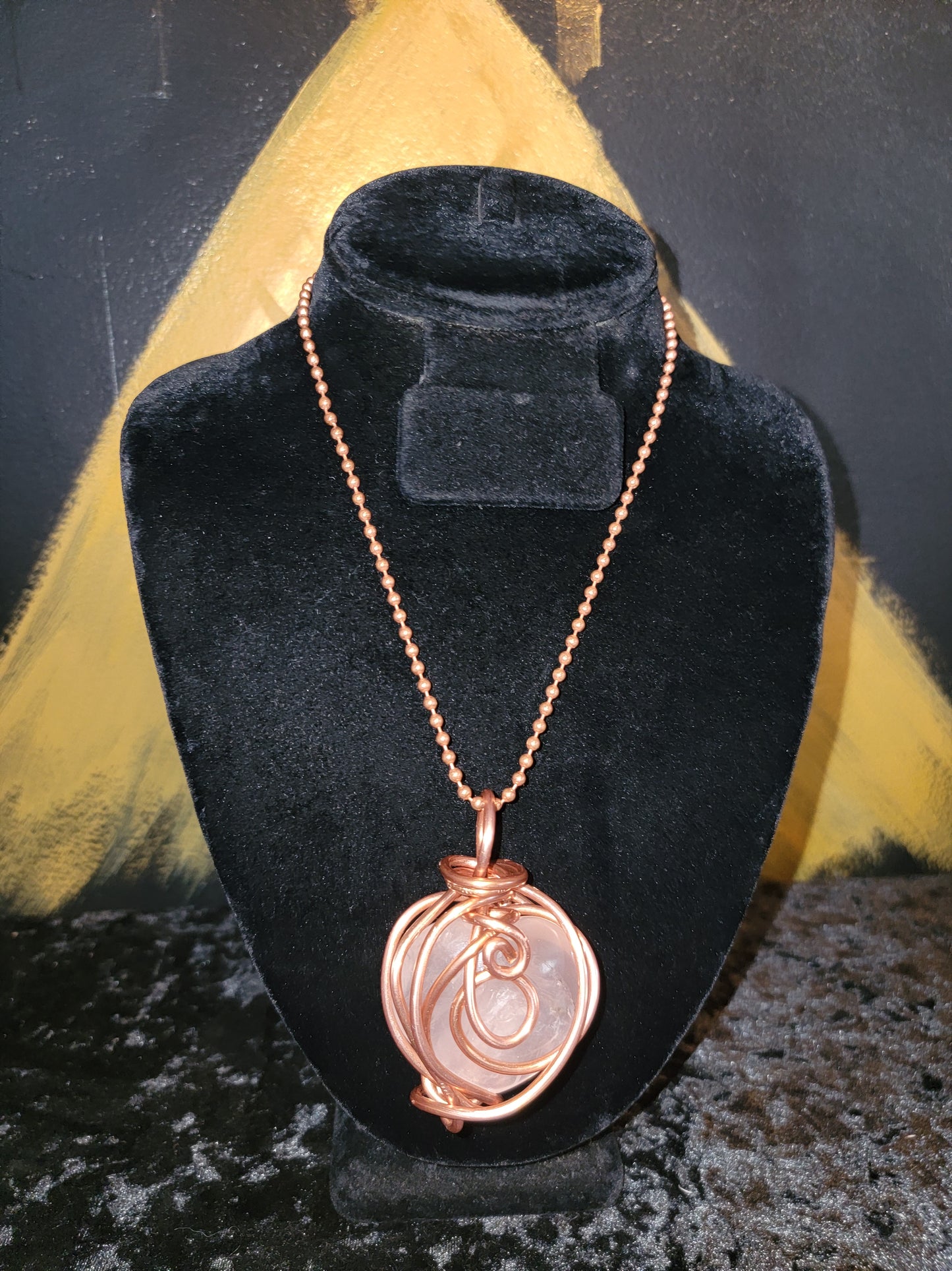 Large Rose Quartz Healed Heart