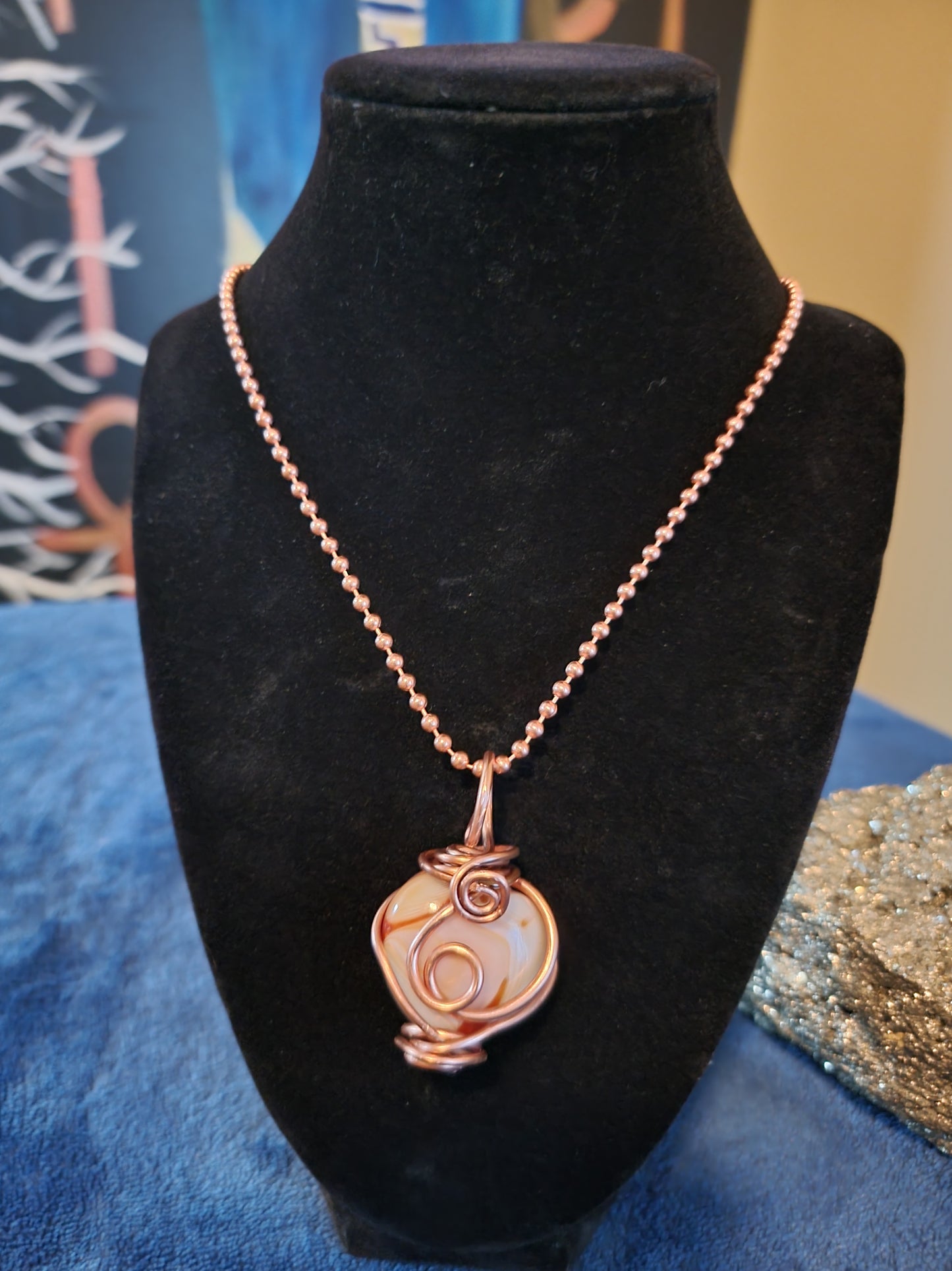 Carnelian Healed Heart Necklace