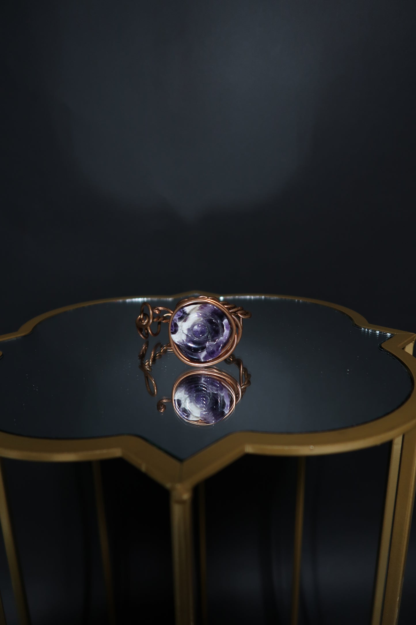 Amethyst Rose Bracelet