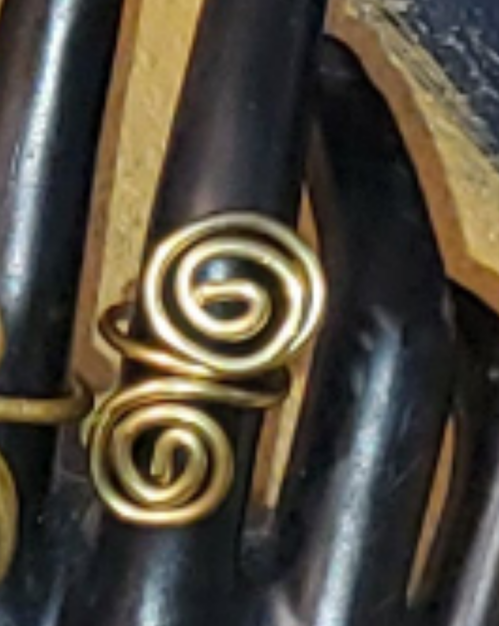 Brass Spiral Ring Spiral (Medium)