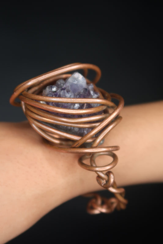 Raw Amethyst Bracelet