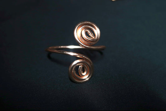 Copper Spiral Ring