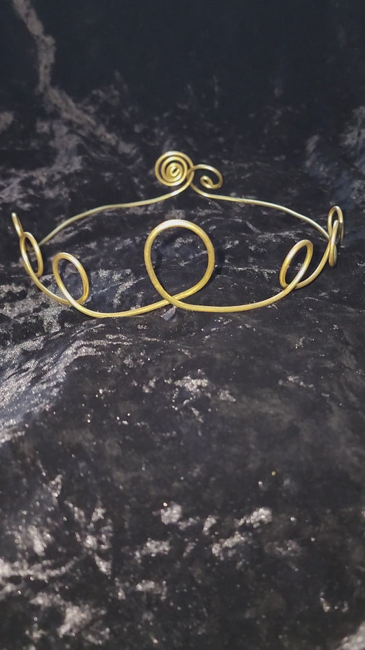 Queen Tings Crown in Brass