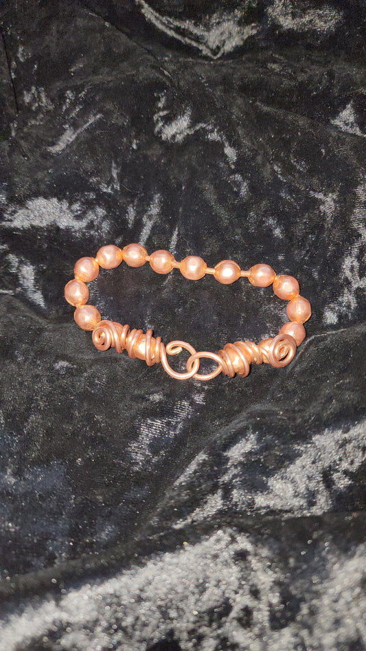 Copper Ballchain Bracelet