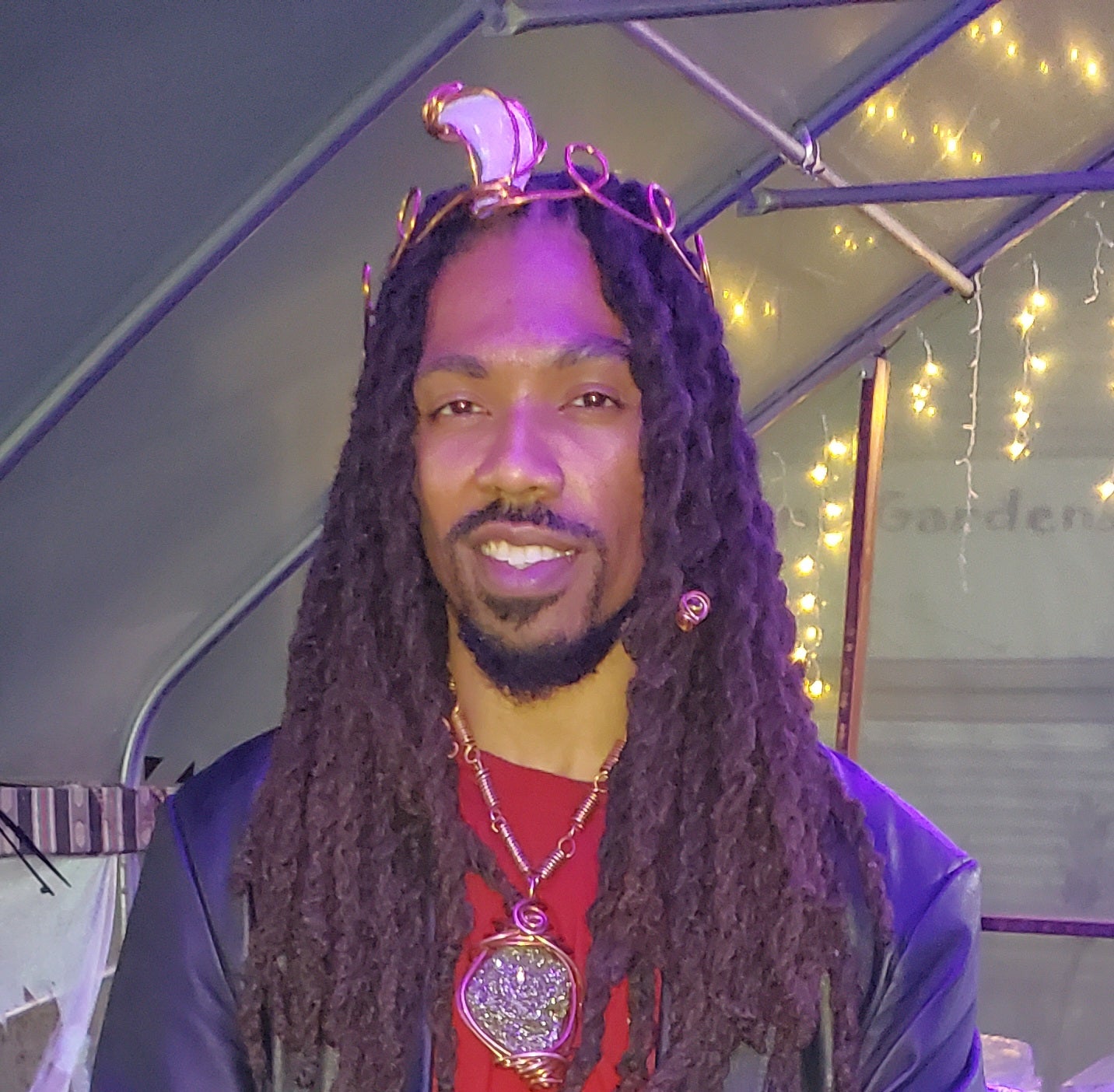 Crescent🌙Moon Selenite Copper Crown 👑