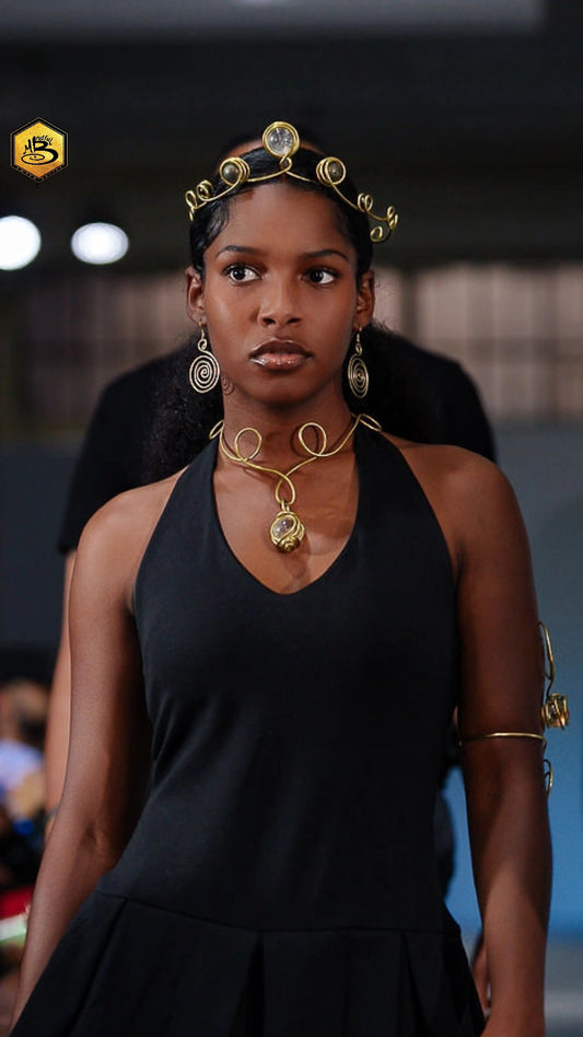 Queen Tings Quartz x Pyrite Crown (Only)