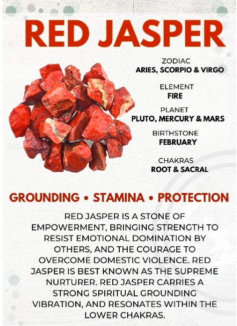 Pyramid Power Piece w/Red Jasper