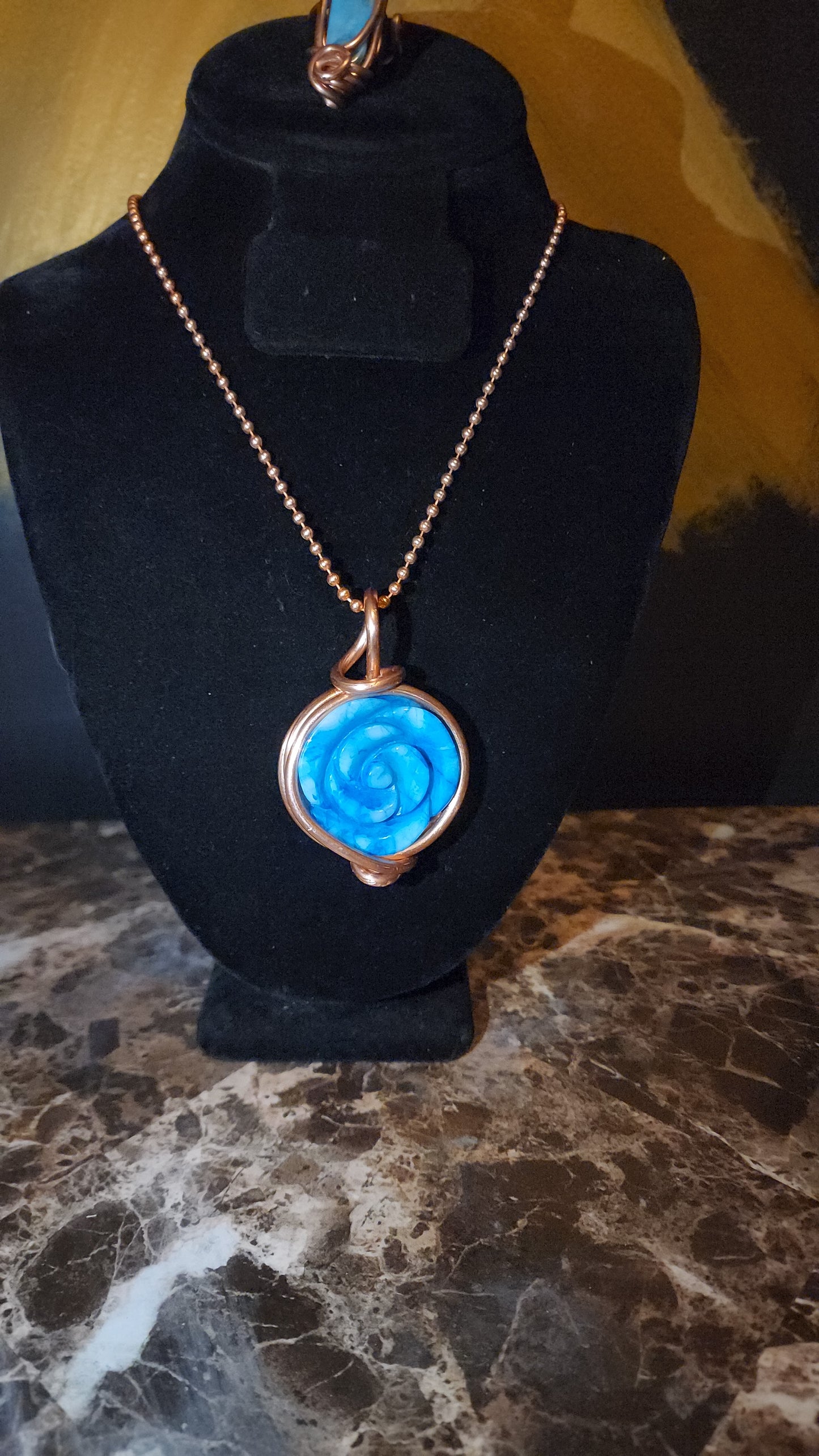 Blue Agate Rose