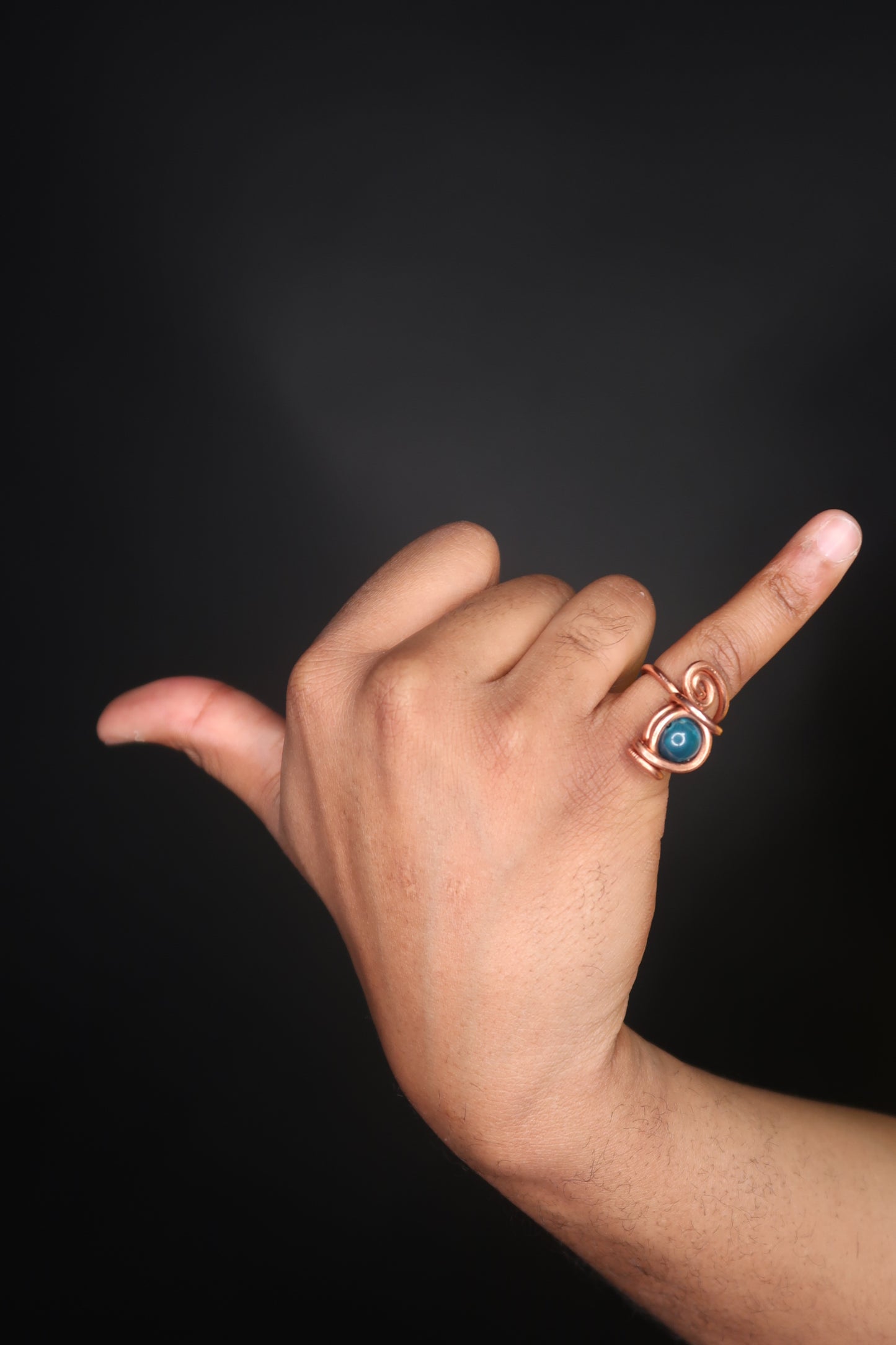 Blue Apatite Ring